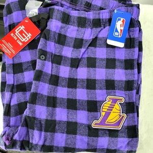 LA Lakers Flannel Pajama NBA Pants Men's XL